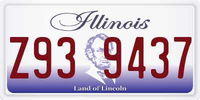 IL license plate Z939437