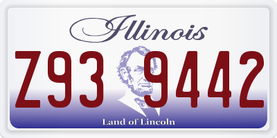 IL license plate Z939442