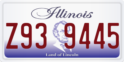IL license plate Z939445