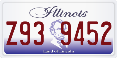 IL license plate Z939452