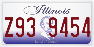 IL license plate Z939454