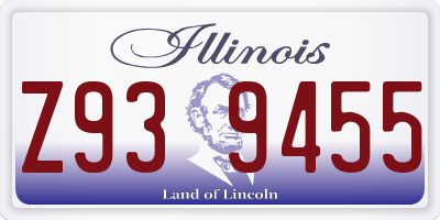 IL license plate Z939455