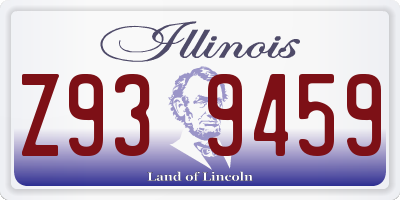 IL license plate Z939459