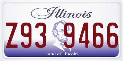 IL license plate Z939466