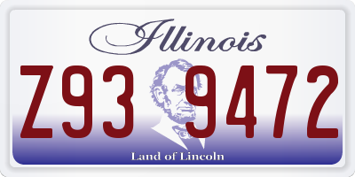 IL license plate Z939472
