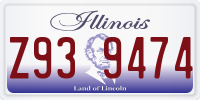 IL license plate Z939474