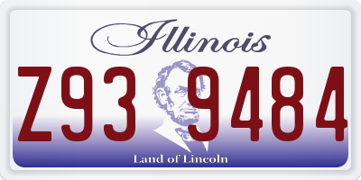 IL license plate Z939484