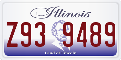 IL license plate Z939489
