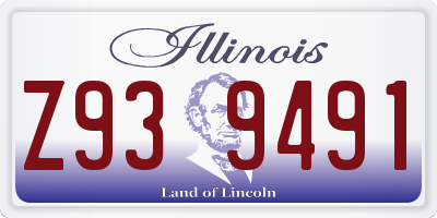 IL license plate Z939491