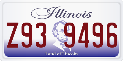 IL license plate Z939496