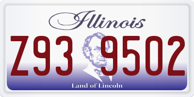 IL license plate Z939502