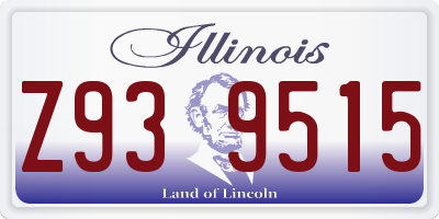 IL license plate Z939515