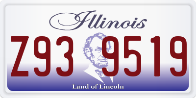 IL license plate Z939519