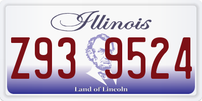 IL license plate Z939524