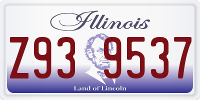 IL license plate Z939537