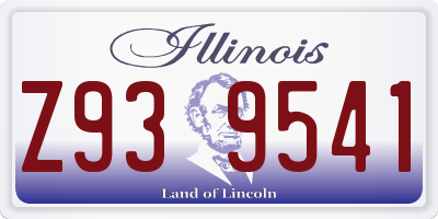 IL license plate Z939541