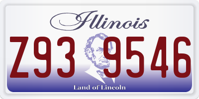 IL license plate Z939546