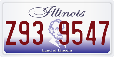 IL license plate Z939547