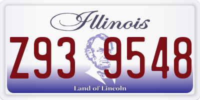 IL license plate Z939548