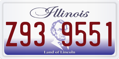 IL license plate Z939551