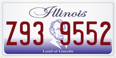 IL license plate Z939552