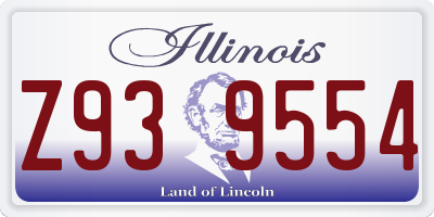 IL license plate Z939554