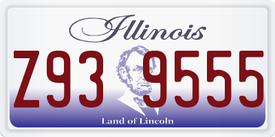 IL license plate Z939555