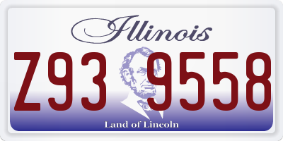 IL license plate Z939558