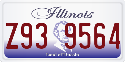 IL license plate Z939564