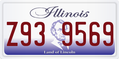 IL license plate Z939569