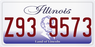 IL license plate Z939573