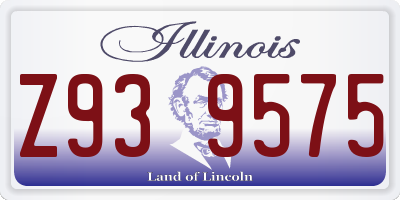IL license plate Z939575