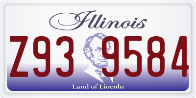 IL license plate Z939584