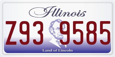 IL license plate Z939585