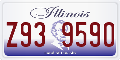 IL license plate Z939590