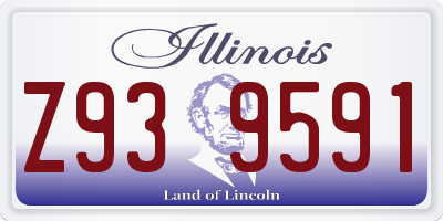 IL license plate Z939591