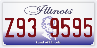 IL license plate Z939595