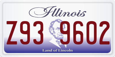 IL license plate Z939602
