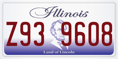 IL license plate Z939608