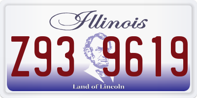 IL license plate Z939619