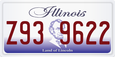 IL license plate Z939622
