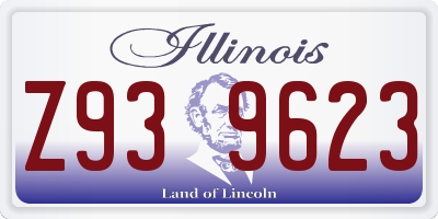IL license plate Z939623