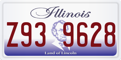 IL license plate Z939628