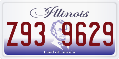IL license plate Z939629