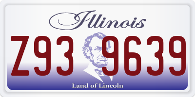 IL license plate Z939639