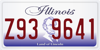 IL license plate Z939641