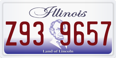 IL license plate Z939657