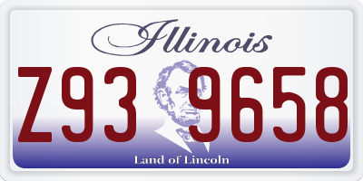 IL license plate Z939658