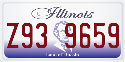 IL license plate Z939659