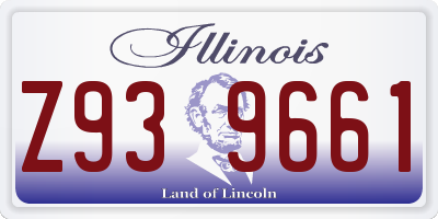 IL license plate Z939661